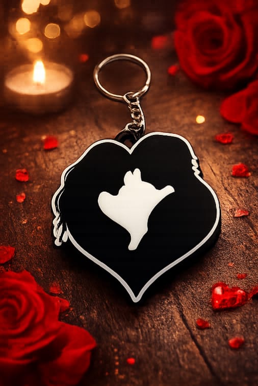 Heart Couple Keychain – Love Symbol